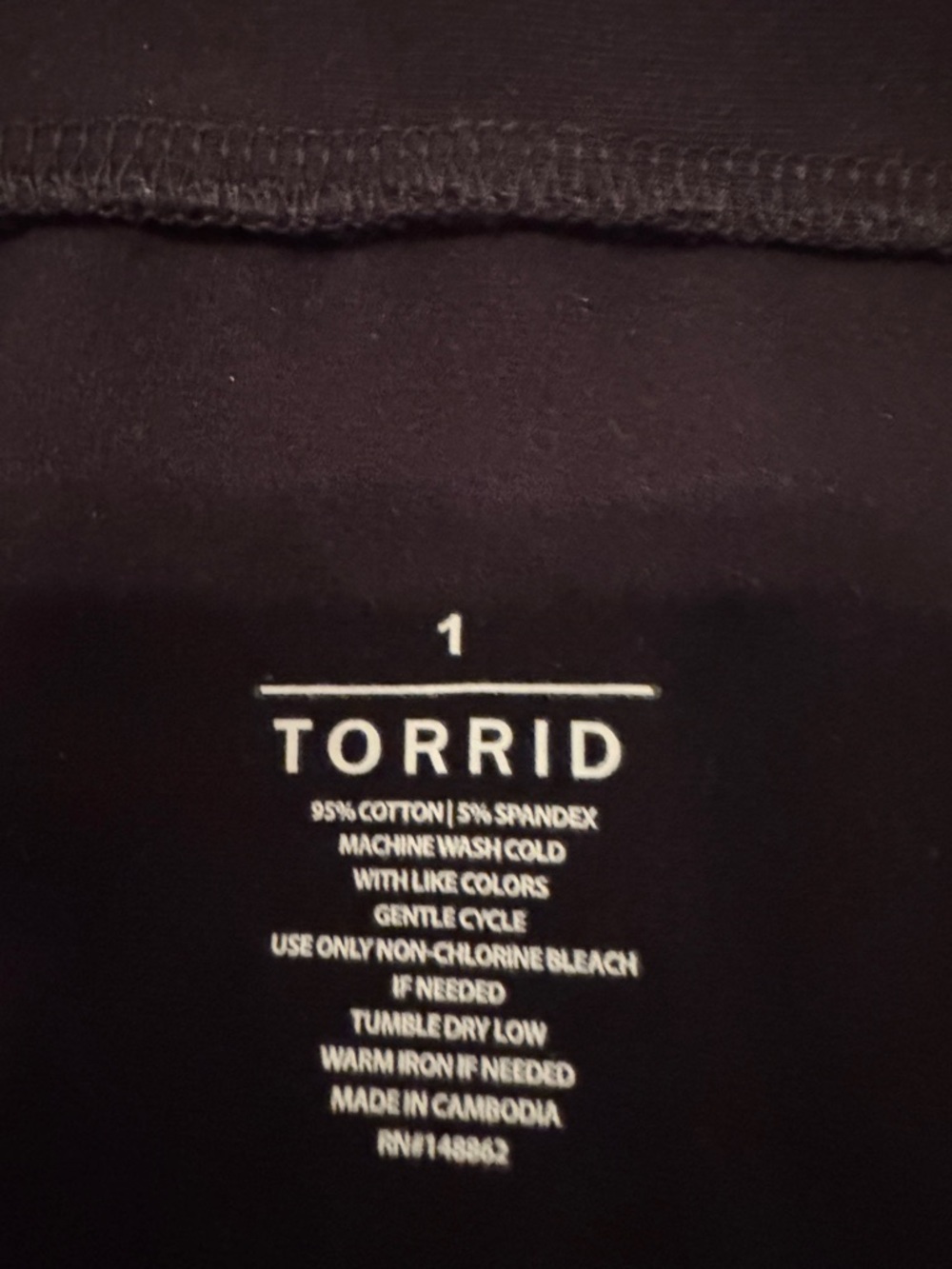 🐷 Torrid Classic Cotton Black Fold-Over Pencil Skirt - Picture 5 of 6